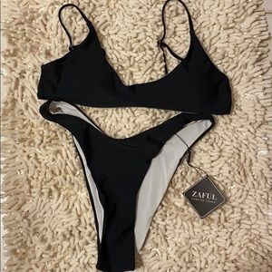 Black zaful swimsuit NWT